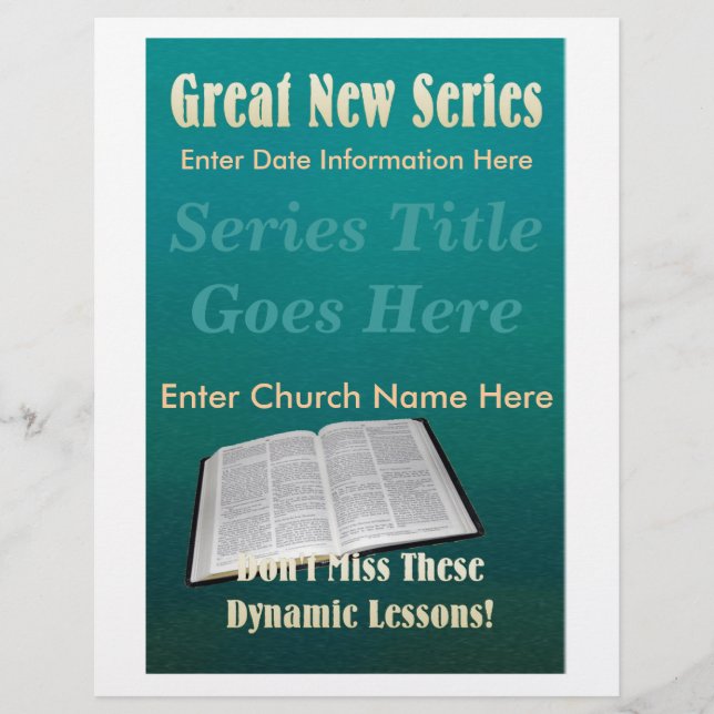 Great  New Series Flyer Teal (Front)