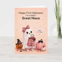 Great Niece First Halloween Cute Ghost