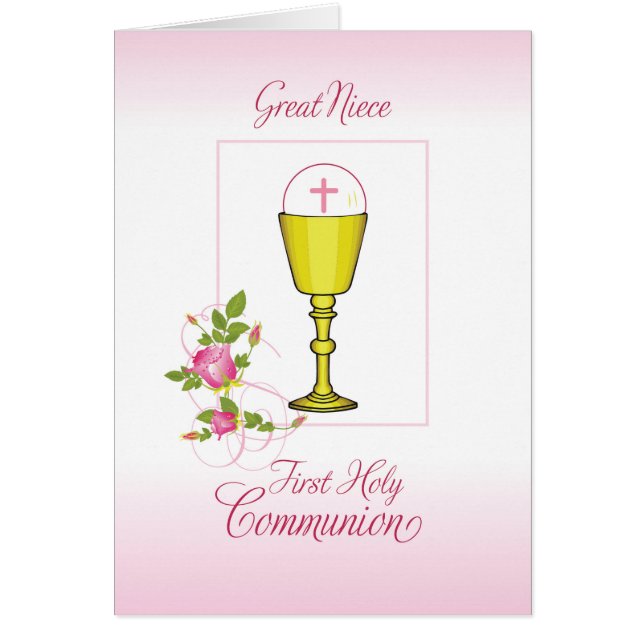Great Niece Pink First Holy Communion, Chalice (Front)