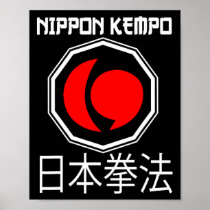 Great Nippon Kempo Design Japan Shorinji Karate  Poster