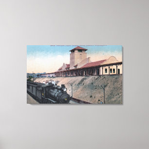 Great Northern Railroad Depot 2 Canvas Print