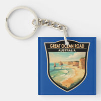 Great Ocean Road Australia Travel Art Vintage
