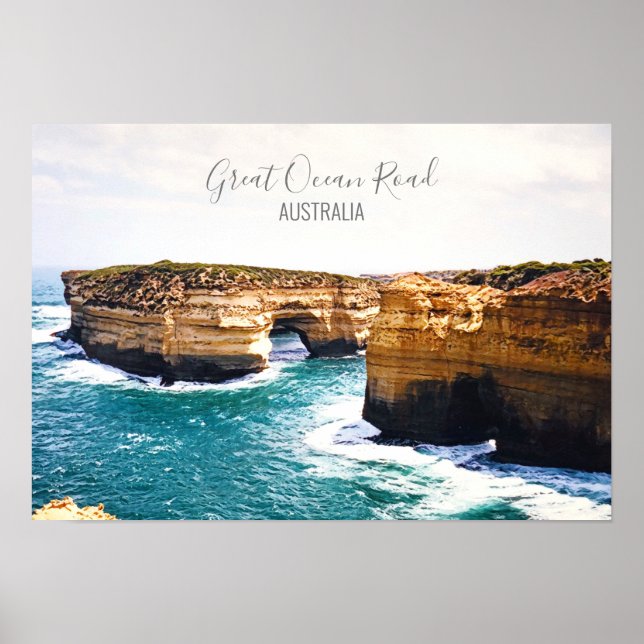 Great Ocean Road Victoria Australia travel Poster (Front)