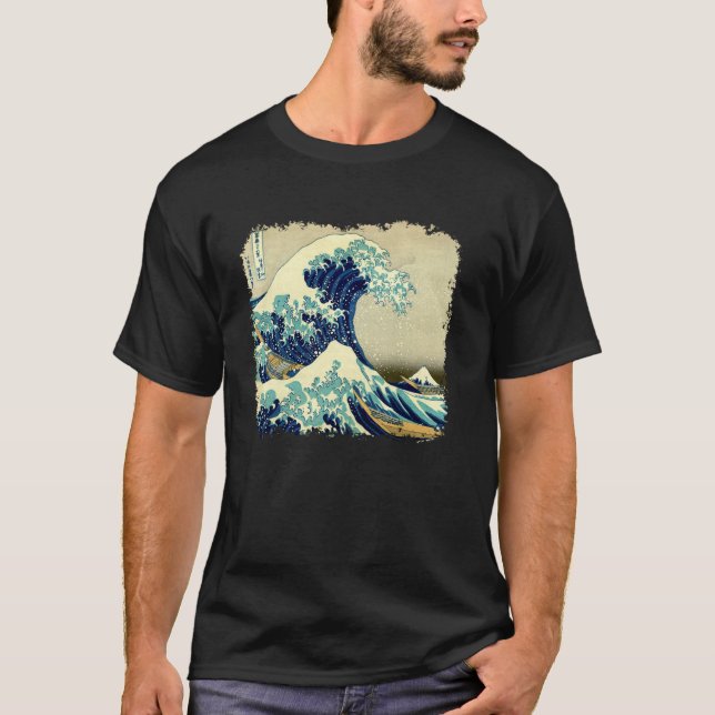 Great Ocean Wave Famous Art T-Shirt (Front)