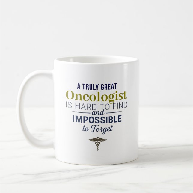 Great Oncologist Personalised Name Gift Coffee Mug (Left)