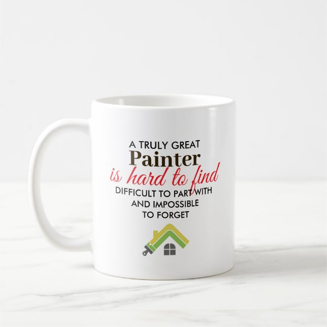 Great Painter Personalized Name Gift Coffee Mug (Left)