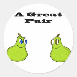 Great Pair Classic Round Sticker