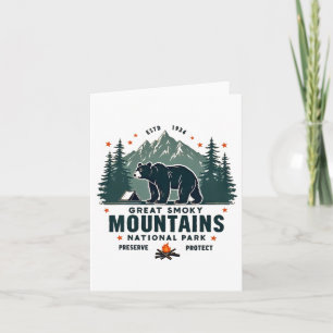 Great Park Smoky Mountains Bear Hiking Adventure  Card