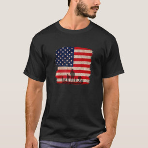 Great Patriotic US Soldier's American Flag T-Shirt