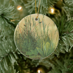 Great Piece of Turf by Albrecht Durer, Vintage Art Ceramic Tree Decoration