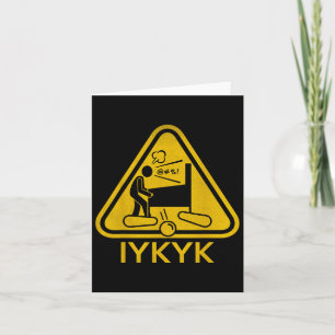 Great Pinball Player Dad Fathers Day Iykyk Card