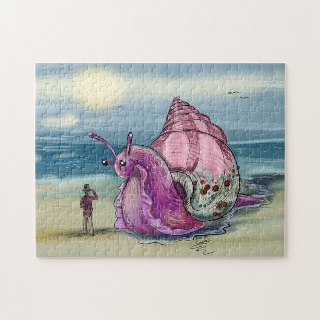 Great Pink Sea Snail Jigsaw Puzzle (Horizontal)