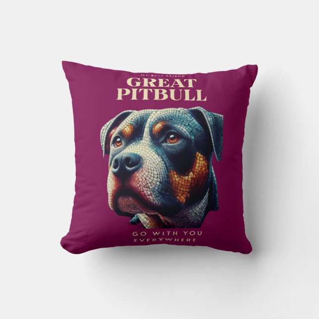 GREAT PITBULL CUSHION (Front)