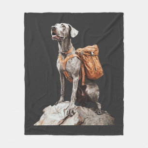 Great Pitbull Dane Fleece Blanket