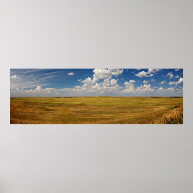 Great Plains in South Dakota in Summer Poster (Front)