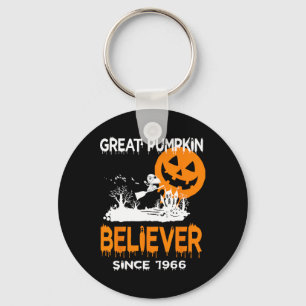 Great Pumpkin Believer Halloween Fun Graphic Key Ring