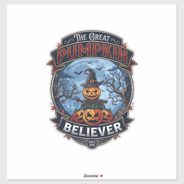 Great Pumpkin Believer Scarecrow Witch Hat Hallowe (Sheet)