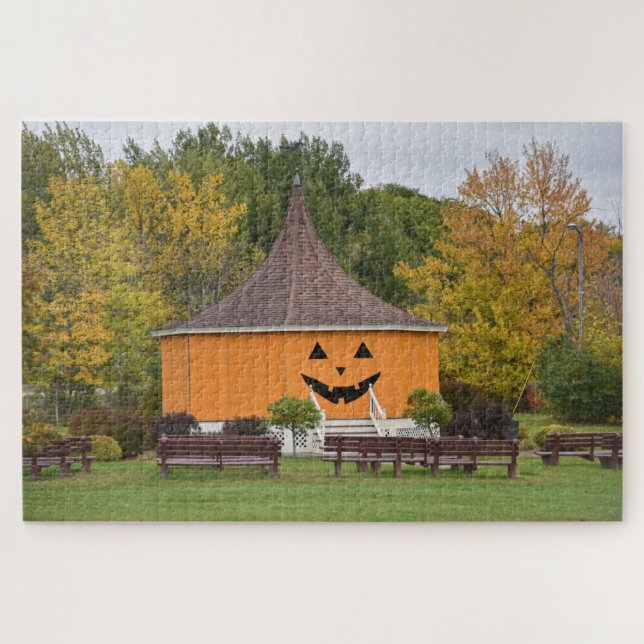 Great Pumpkin Gazebo, Newport, Vermont Jigsaw Puzzle (Horizontal)