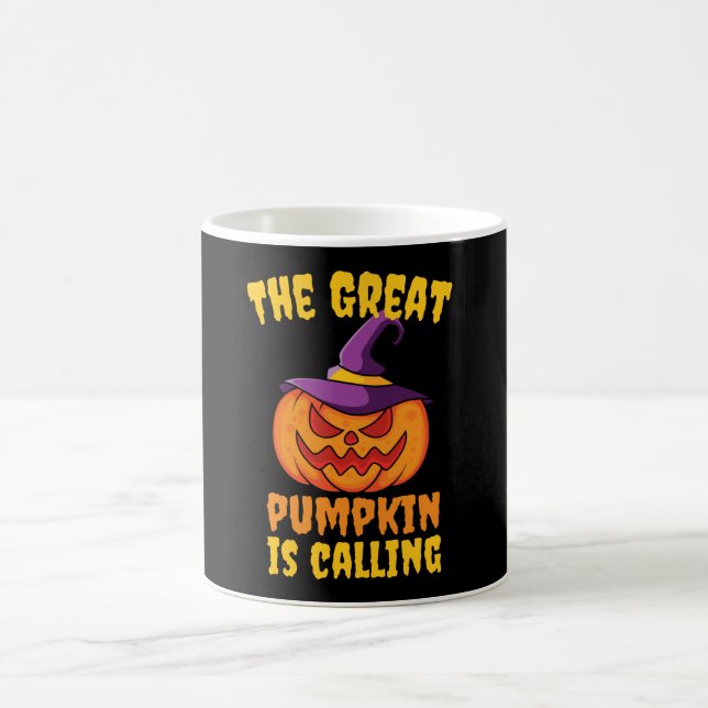 Great Pumpkin is calling, funny halloween Coffee Mug (Center)
