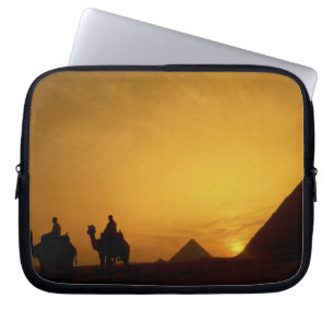 Great Pyramids of Giza, Egypt at sunset Laptop Sleeve