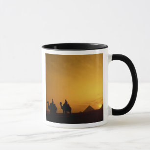 Great Pyramids of Giza, Egypt at sunset Mug