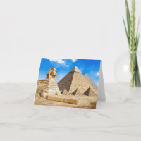 Great Pyramids of Giza Egypt Watercolor