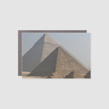Great Pyramids of Giza under clear blue, Egypt