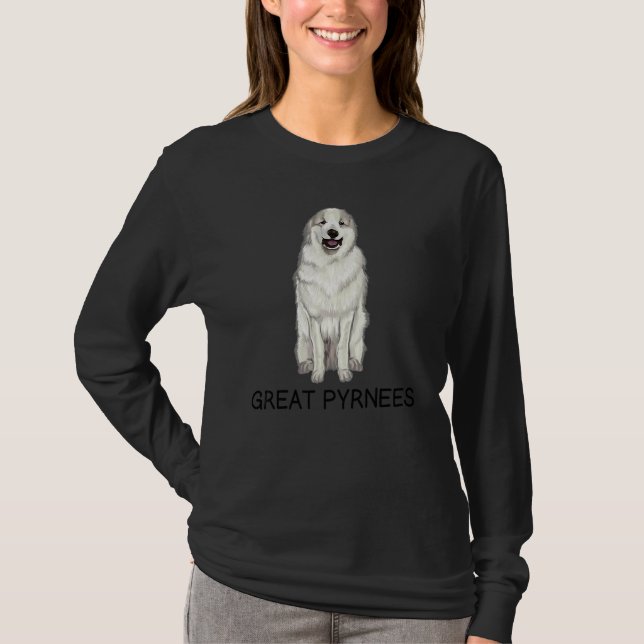 Great Pyrenee Crazy Dog T-Shirt (Front)