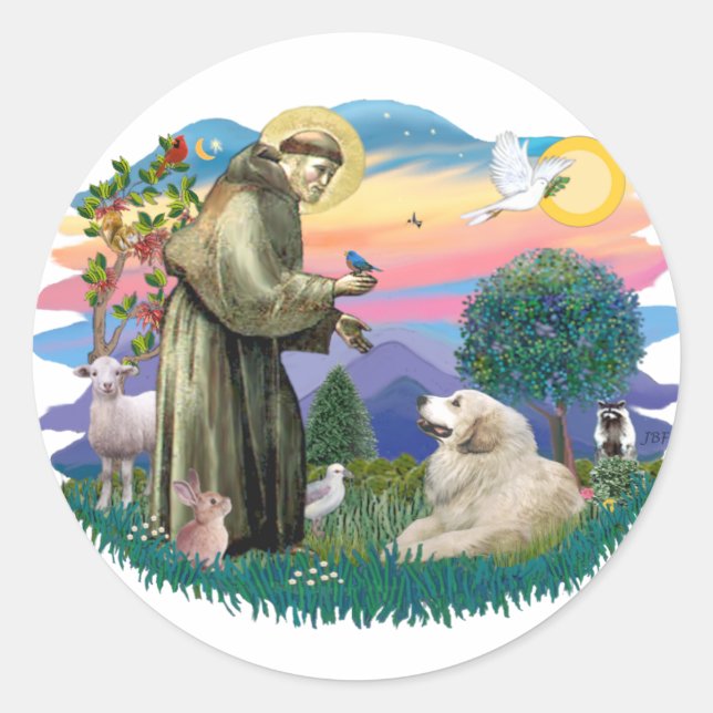 Great Pyrenees (#2) Classic Round Sticker (Front)
