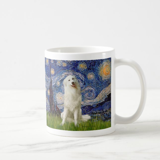 Great Pyrenees 3 - Starry Night Coffee Mug (Right)