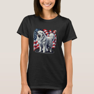 Great Pyrenees American Flag T-Shirt