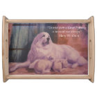 Great Pyrenees and Lambs