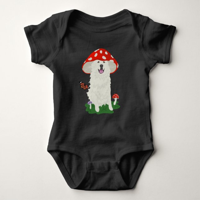 Great Pyrenees Baby Bodysuit (Front)