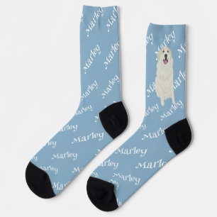 Great Pyrenees Badger Markings Socks