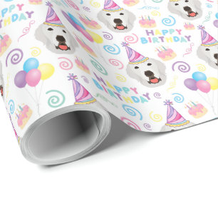 Great Pyrenees Birthday Wrapping Paper