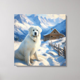 great pyrenees canvas print
