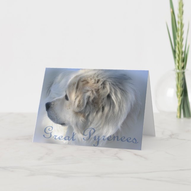 Great Pyrenees Card (Front)