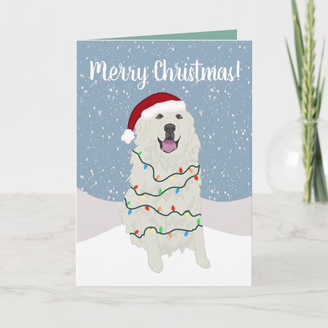 Great Pyrenees Christmas Card (Front)