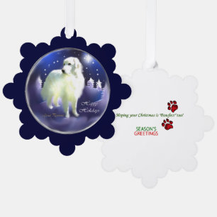 Great Pyrenees Christmas Gifts Tree Decoration Card