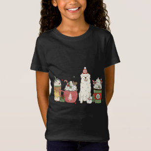 Great Pyrenees Coffee Latte Winter Christmas Dog M T-Shirt