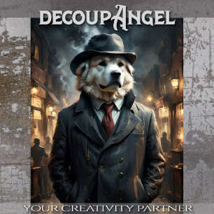 Great Pyrenees - Decoupage -  Tissue Paper