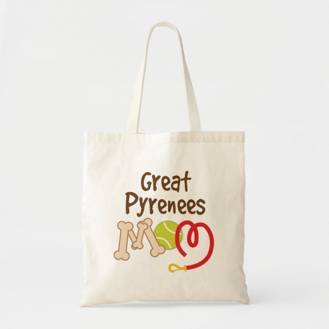 Great Pyrenees Dog Breed Mum Gift Tote Bag (Front)