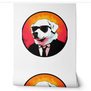 Great Pyrenees Dog Businessman Wallpaper