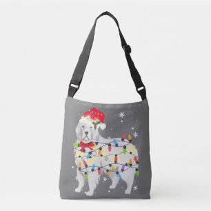 Great Pyrenees Dog Christmas Light Xmas Mum Dad Crossbody Bag