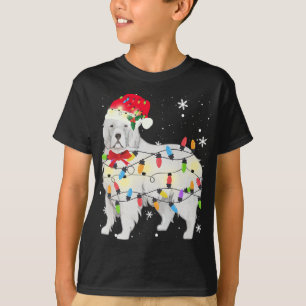 Great Pyrenees Dog Christmas Light Xmas Mum Dad Gi T-Shirt