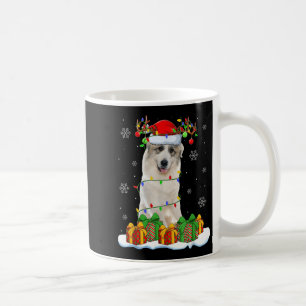 Great Pyrenees Dog Christmas Lights Santa Pet Dog Coffee Mug