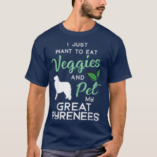 Great Pyrenees Dog Cigar lover owner Xmas Birthday T-Shirt