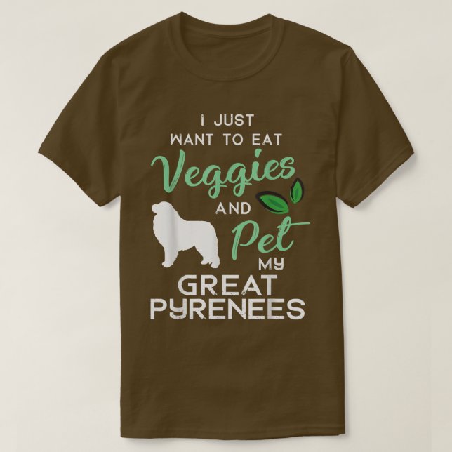 Great Pyrenees Dog Cigar lover owner Xmas Birthday T-Shirt (Design Front)