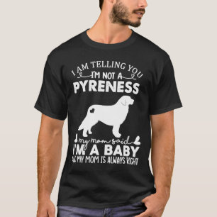 Great Pyrenees Dog   For Women Mum Mama Dog T-Shirt