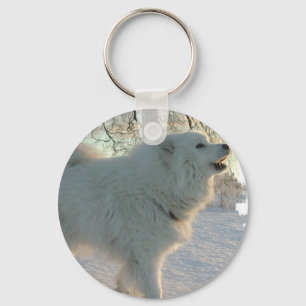 Great Pyrenees Dog Keychain